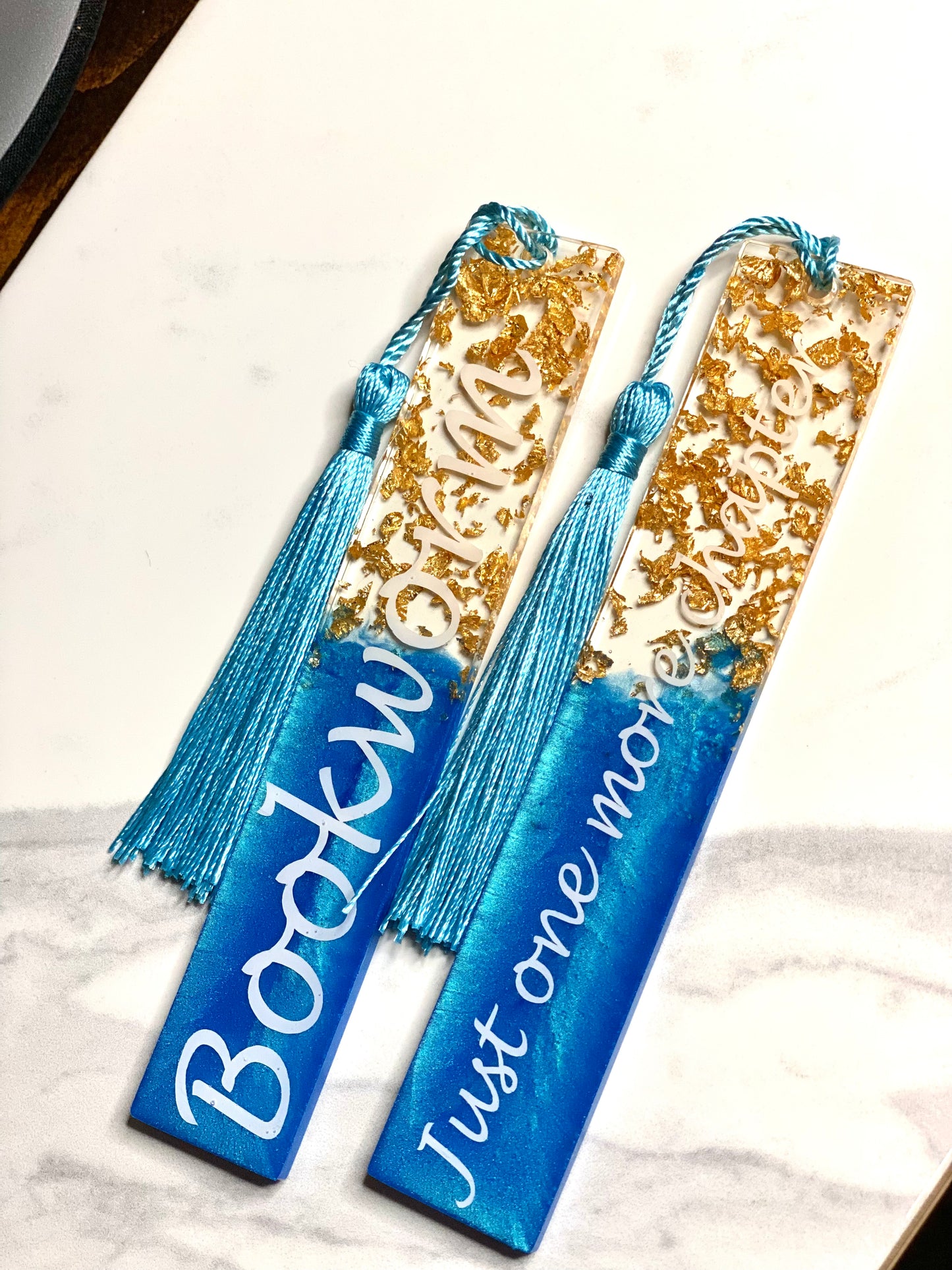 Bookmark - Blue “Just One More Chapter”